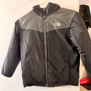 The North Face  Boy’s Gray and Black Puffer Jacket